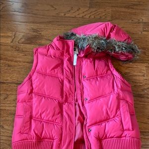 Old Navy Hooded Fur Vest